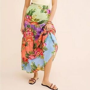FARM Rio Floral Tiered Skirt